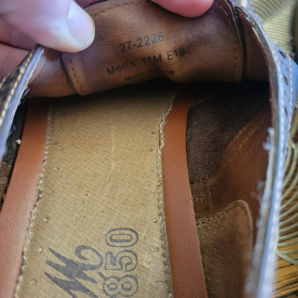 Johnston & Murphy J&M 1850 Pearce Wingtip Oxfords - Picture 2 of 6